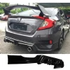 Honda Civic Fc5 Mugen Arka Ek Plastik Siyah Difüzör 2016 2017 2018 2019 Arka-difizör-bodykit-ek