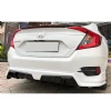Honda Civic Fc5 Mugen Arka Ek Plastik Siyah Difüzör 2016 2017 2018 2019 Arka-difizör-bodykit-ek