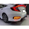 Honda Civic Fc5 Mugen Arka Ek Plastik Siyah Difüzör 2016 2017 2018 2019 Arka-difizör-bodykit-ek
