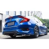 Honda Civic Fc5 Turbo Arka Ek Plastik Siyah Difüzör 2016 2017 2018 2019 Arka-difizör-bodykit-ek