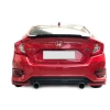 Honda Civic Fc5 Turbo Arka Ek Plastik Siyah Difüzör 2016 2017 2018 2019 Arka-difizör-bodykit-ek