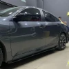 Honda Civic Fc5 Gc400 Yan Marşpiyel Seti Mat Siyah Plastik 2 Adet 2016 2017 2018 2019 2020 2021