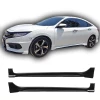 Honda Civic Fc5 Turbo Yan Marşpiyel Seti Mat Siyah Plastik 2 Adet 2016 2017 2018 2019 2020 2021