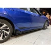 Honda Civic FC5 TypeR Yan Marşpiyel Seti Mat Siyah Plastik 2 Adet 2016 2017 2018 2019 2020 2021
