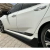 Honda Civic FC5 TypeR Yan Marşpiyel Seti Mat Siyah Plastik 2 Adet 2016 2017 2018 2019 2020 2021