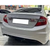 Honda Civic FD6 Custom Arka Ek Plastik Siyah Difüzör Çıkışsız 2006-2011 Arka-difizör-bodykit-ek