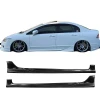 Honda Civic FD6 Custom Yan Marşpiyel Seti Mat Siyah Plastik 2 Adet 2006 2007 2008 2009 2010 2011