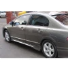 Honda Civic FD6 Mugen Yan Marşpiyel Seti Mat Siyah Plastik 2 Adet 2006 2007 2008 2009 2010 2011