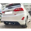 Ford Fiesta 2018+ Difüzör Difizör Plastik Parlak Siyah 2018-2023 Arka-bodykit-ek-karlık