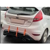 Ford Fiesta Mk6 Izgaralı Difüzör Difizör Plastik Parlak Siyah 2008-2017 Arka-bodykit-ek-karlık