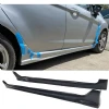 Ford Fiesta Mk6 Custom Yan Marşpiyel Seti Mat Siyah Plastik 2 Adet 2008-2017