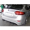 Renault Fluence Sağ Sol Çift Çıkışlı Arka Ek Plastik Siyah Difüzör 2009-2016 Arka-difizör-bodykit-ek