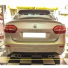 Renault Fluence Sağ Sol Çift Çıkışlı Arka Ek Plastik Siyah Difüzör 2009-2016 Arka-difizör-bodykit-ek