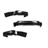 Renault Fluence Sağ Sol Çift Çıkışlı Arka Ek Plastik Siyah Difüzör 2009-2016 Arka-difizör-bodykit-ek