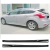 Ford Focus 3 HB Yan Marşpiyel Seti Mat Siyah Plastik 2 Adet 2012 - 2018
