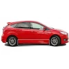 Ford Focus 3 HB Yan Marşpiyel Seti Mat Siyah Plastik 2 Adet 2012 - 2018
