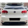 Vw Golf 6 GTI Difüzör Difizör Plastik Parlak Siyah Çıkışsız 2008 2009 2010 2011 2012 Arka-difizör-bodykit-ek