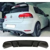 Vw Golf 6 Rieger Difüzör Difizör Plastik Parlak Siyah 2008 2009 2010 2011 2012 Arka-difizör-bodykit-ek