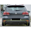 Vw Golf 6 Rieger Difüzör Difizör Plastik Parlak Siyah 2008 2009 2010 2011 2012 Arka-difizör-bodykit-ek