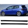 Vw Golf 6 R Yan Marşpiyel Seti Mat Siyah Plastik 2 Adet 2008 2009 2010 2011 2012