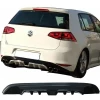 Vw Golf 7 Custom Arka Ek Plastik Siyah Difüzör 2012 2013 2014 2015 2016 Arka-difizör-bodykit-ek
