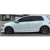 Vw Golf 7 Aero Yan Marşpiyel Seti Mat Siyah Plastik 2 Adet 2012-2019