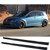 Vw Golf 7 R Yan Marşpiyel Seti Mat Siyah Plastik 2 Adet 2012-2019