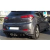 Hyundai i20 R20 Arka Ek Difüzör Difizör Plastik Parlak Siyah 2014 2015 2016 2017 Arka-difizör-bodykit-ek
