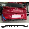 Hyundai i20 R20 Arka Ek Difüzör Difizör Plastik Parlak Siyah 2014 2015 2016 2017 Arka-difizör-bodykit-ek
