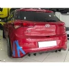 Hyundai i20 R20 Arka Ek Difüzör Difizör Plastik Parlak Siyah 2014 2015 2016 2017 Arka-difizör-bodykit-ek