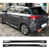 Hyundai i20 Çıkıntılı Yan Marşpiyel Seti Mat Siyah Plastik 2 Adet 2014 2015 2016 2017 2018