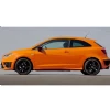 Seat İbiza Mk4 2Kapı Cupra Yan Marşpiyel Seti Mat Siyah Plastik 2 Adet 2008-2017