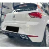 Seat İbiza Mk5 Difüzör Difizör Plastik Parlak Siyah Egzoz Görünüm 2017-2023 Arka-bodykit-ek-karlık
