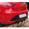 Seat Leon Mk2.5 Difüzör Difizör Plastik Parlak Siyah 2009 2010 2011 2012 Arka-bodykit-ek-karlık