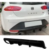 Seat Leon Mk2.5 Difüzör Difizör Plastik Parlak Siyah 2009 2010 2011 2012 Arka-bodykit-ek-karlık