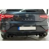 Seat Leon Mk3.5 Custom Difüzör ParlakSiyah Sağ Sol Çift 2017-2020 Arka-bodykit-ek-karlık