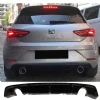 Seat Leon Mk3.5 Custom Difüzör Parlak Siyah Sağ Sol Tek 2017-2020 Arka-bodykit-ek-karlık