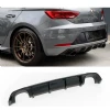 Seat Leon Mk3.5 Cupra Difüzör Difizör Plastik Parlak Siyah Sağ Sol Tekli 2017-2020 Arka-difizör-bodykit-ek