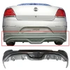 Fiat Linea Custom Arka Ek Difüzör SiyahPlastik 2007 2008 2009 2010 2011 2012 Arka-difizör-bodykit-ek