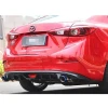 Mazda 3 Difüzör Difizör Plastik Parlak Siyah Çift Çıkış 2014-2019 Arka-bodykit-ek-karlık