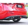 Mazda 3 Difüzör Difizör Plastik Parlak Siyah Çift Çıkış 2014-2019 Arka-bodykit-ek-karlık