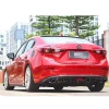Mazda 3 Difüzör Difizör Plastik Parlak Siyah Çift Çıkış 2014-2019 Arka-bodykit-ek-karlık