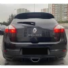 Renault Megane 3 RS Difüzör 4 Kapı Uyumlu Parlak Siyah Plastik Egzoz Görünüm Arka-difizör-bodykit-ek
