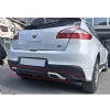Renault Megane 3 Difüzör Difizör Plastik Parlak Siyah Servis Model Izgaralı Arka-bodykit-ek-karlık