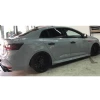 Renault Megane 4 Sedan Aero Yan Marşpiyel Seti Mat Siyah Plastik 2 Adet 2016 ve üzeri