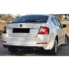 Skoda Octavia Mk3 Difüzör Difizör Plastik Parlak Siyah Egzoz Görünüm 2013-2020 Arka-difizör-bodykit-ek