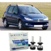 Peugeot 206 SW Uzun+Kısa Far Ampulü H4 Access Yeni Seri Beyaz 2002-2007