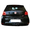 Vw Polo Mk5 R400 Difüzör Difizör Plastik Parlak Siyah 2009 2010 2011 2012 2013 Arka-difizör-bodykit-ek