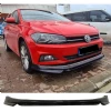 Vw Polo Mk6 Abt Ön Ek Plastik Siyah karlık-ön-ek-bodykit 2018 2019 2020 2021 Makyajsız Kasa