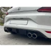 Vw Scirocco Mk1.5 Difüzör Parlak Siyah Sol Çiftli 2014 2015 2016 2017 Arka-bodykit-ek-karlık